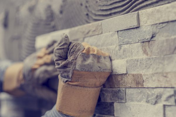 Stone Tile Backsplash Install
