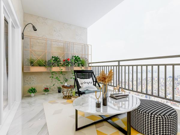 Balcony Tile Installation